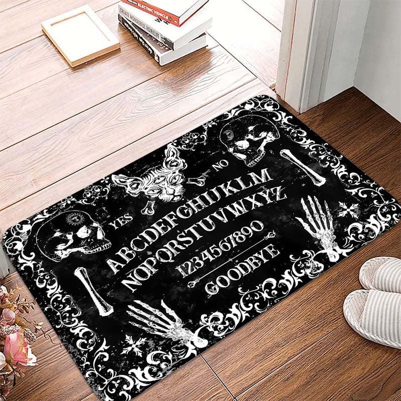 Gothic Skull Area Rug Non-Slip Floor Mat Machine Washable