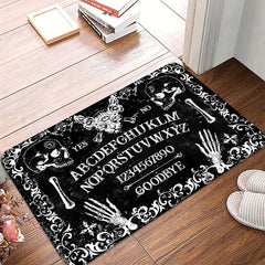 Gothic Skull Area Rug Non-Slip Floor Mat Machine Washable