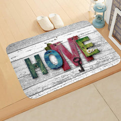 Wood Print Floor Mat Non-slip Memory Foam Carpet for Kitchen Laundry Room Bathro