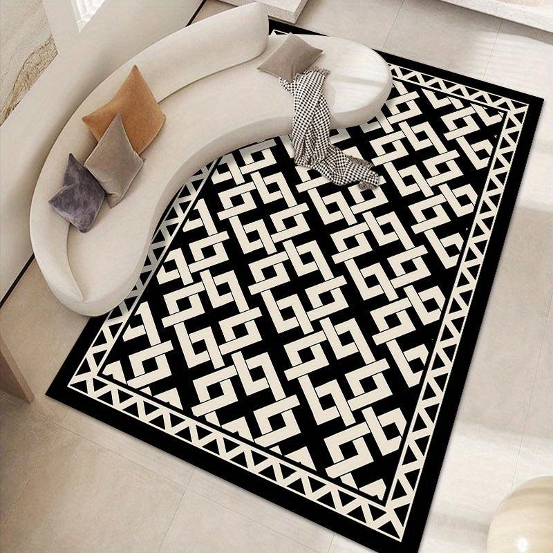 Geometric Area Rug Anti Fatigue Carpet for Living Room Bedroom