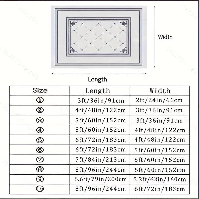 Geometric Area Rug Anti Fatigue Carpet for Living Room Bedroom