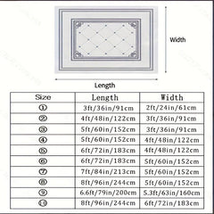 Geometric Area Rug Anti Fatigue Carpet for Living Room Bedroom