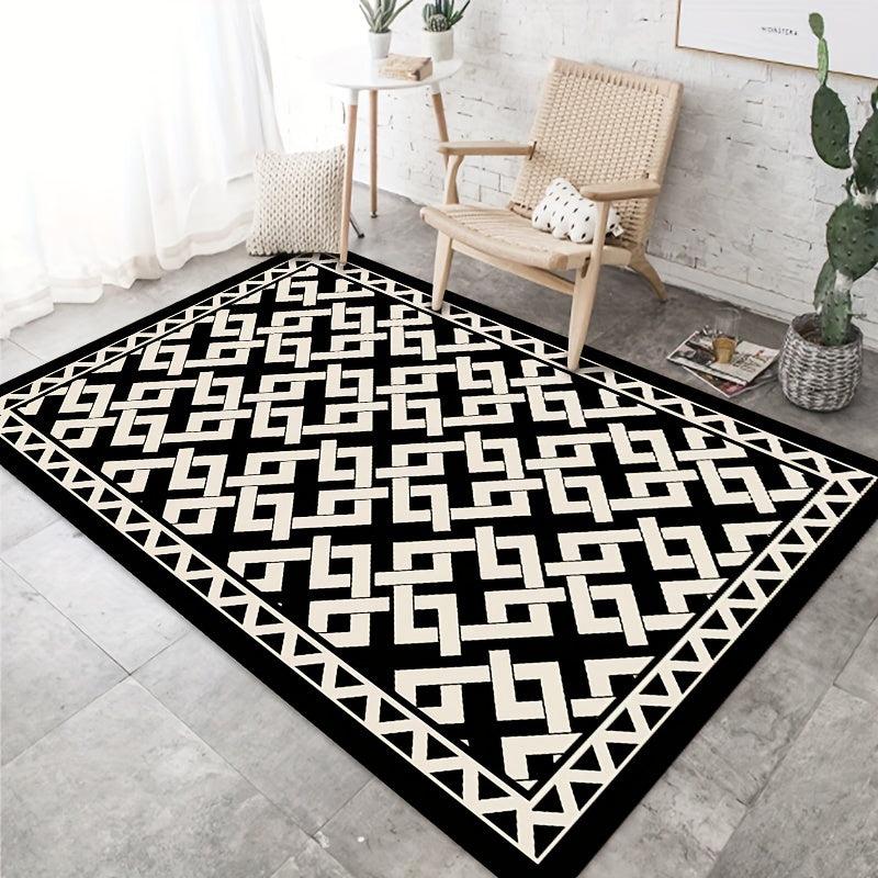 Geometric Area Rug Anti Fatigue Carpet for Living Room Bedroom