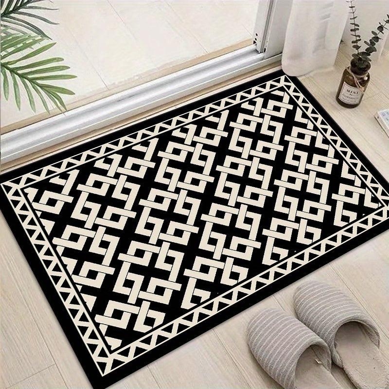 Geometric Area Rug Anti Fatigue Carpet for Living Room Bedroom