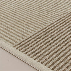 Beige brown Striped Pattern Rug Desk Chair Mat Anti Fatigue Kitchen Rugs