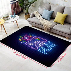 1pc Non Slip Floor Mat Game Console Printing Pattern