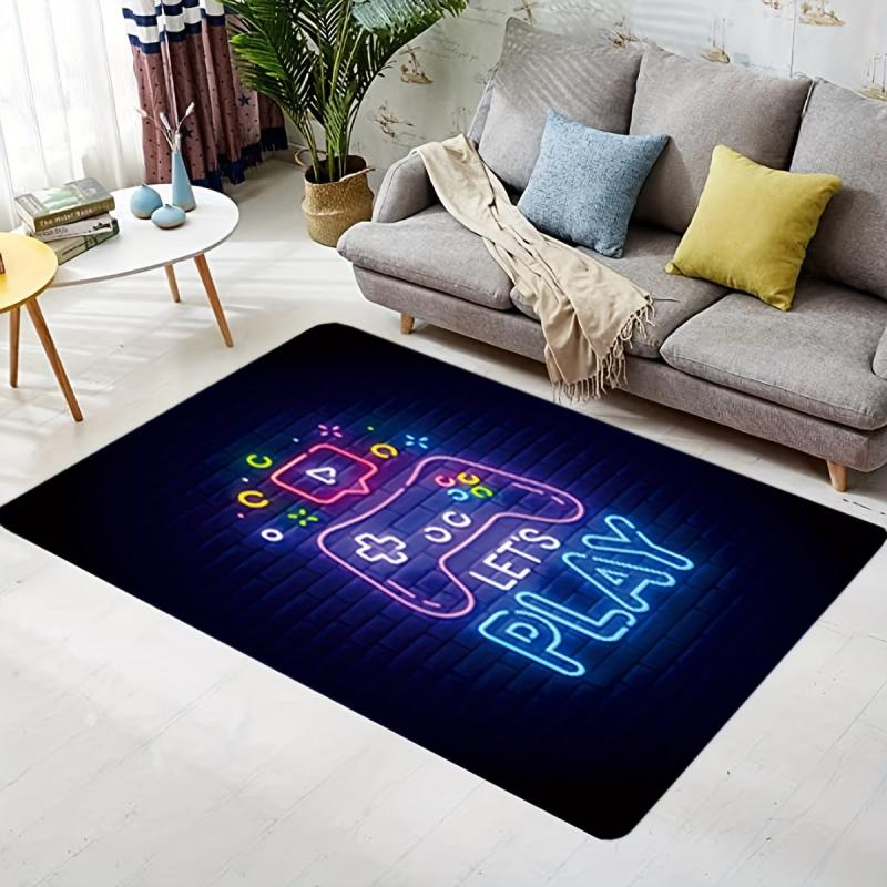 1pc Non Slip Floor Mat Game Console Printing Pattern
