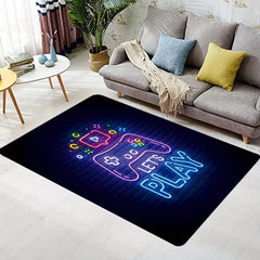 1pc Non Slip Floor Mat Game Console Printing Pattern