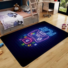 1pc Non Slip Floor Mat Game Console Printing Pattern