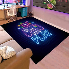 1pc Non Slip Floor Mat Game Console Printing Pattern