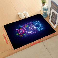 1pc Non Slip Floor Mat Game Console Printing Pattern