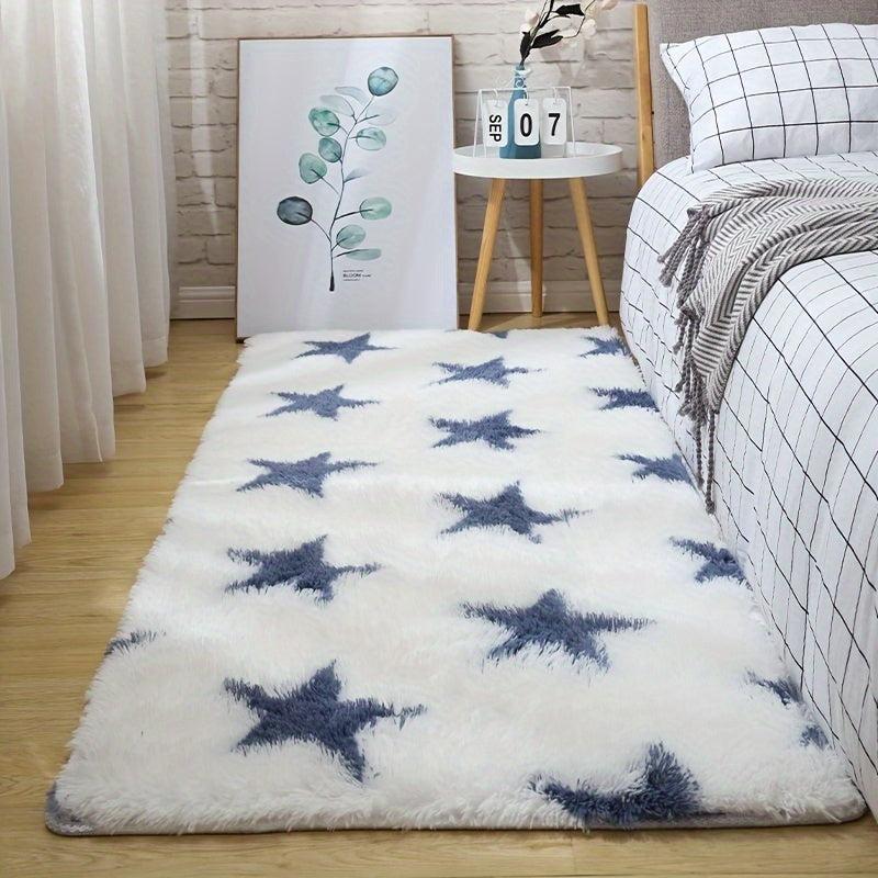 Star Plush Rug Non-slip Kitchen Floor Mat
