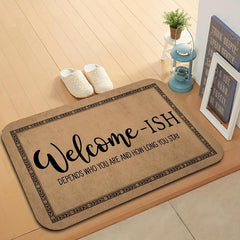Funny Welcome Novelty Home Decor Rugs 40x60 Anti Slip Rubber Back