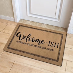 Funny Welcome Novelty Home Decor Rugs 40x60 Anti Slip Rubber Back