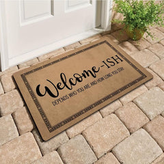 Funny Welcome Novelty Home Decor Rugs 40x60 Anti Slip Rubber Back