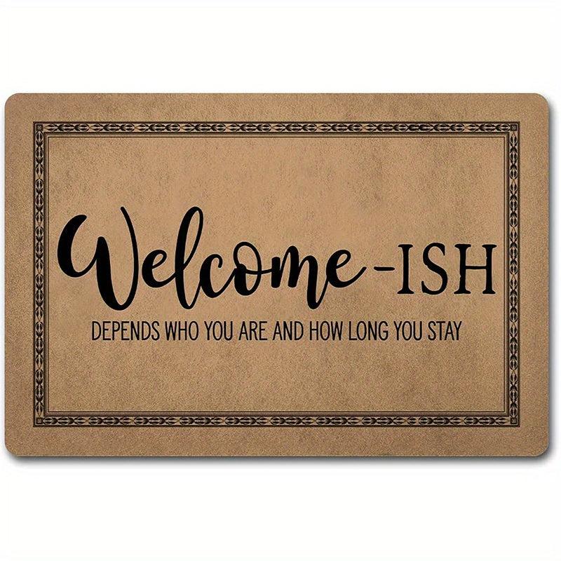 Funny Welcome Novelty Home Decor Rugs 40x60 Anti Slip Rubber Back