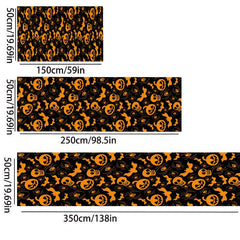 Pumpkin Pattern Anti-slip Aisle Floor Mat - Halloween Themed Horror Rug