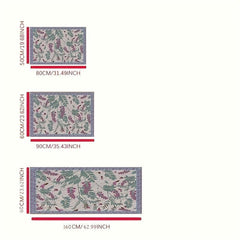 Soft Flower Pattern Bathroom Mat Absorbent Non-slip Carpet
