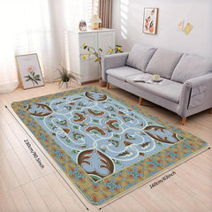 Vintage Faux Cashmere Persian Rug Green