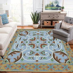 Vintage Faux Cashmere Persian Rug Green