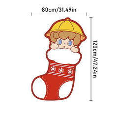 Christmas Tree Pattern Decorative Carpet Soft Fluffy Carpet