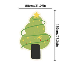 Christmas Tree Pattern Decorative Carpet Soft Fluffy Carpet