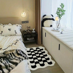 Fluffy Cashmere Rug Soft Plush Living Room Bedroom Decor