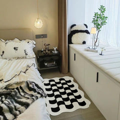 Fluffy Cashmere Rug Soft Plush Living Room Bedroom Decor