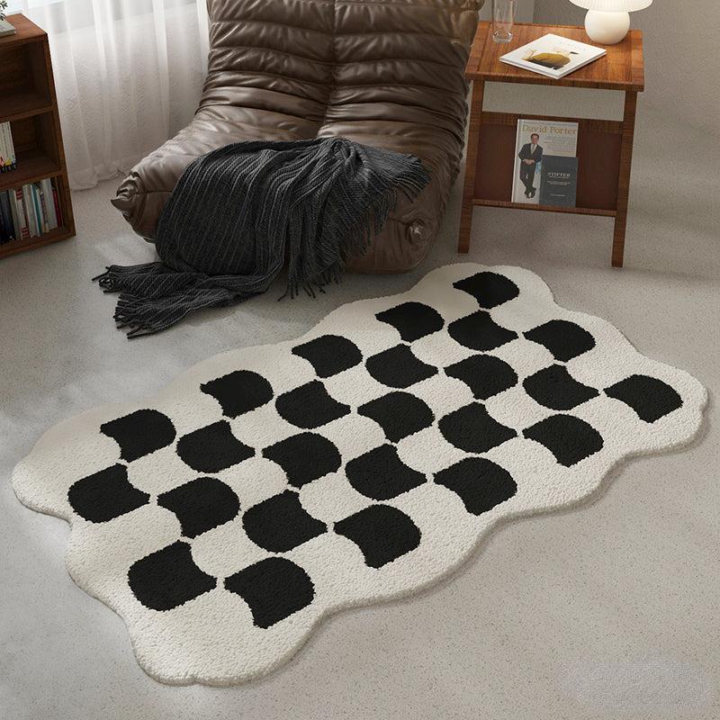 Fluffy Cashmere Rug Soft Plush Living Room Bedroom Decor