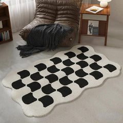 Fluffy Cashmere Rug Soft Plush Living Room Bedroom Decor