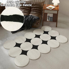 Fluffy Cashmere Rug Soft Plush Living Room Bedroom Decor