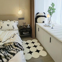 Fluffy Cashmere Rug Soft Plush Living Room Bedroom Decor