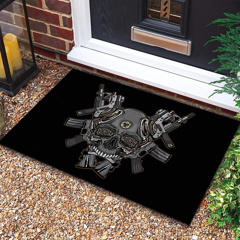 Halloween Zombie Skull Rug Non-slip Floor Mat