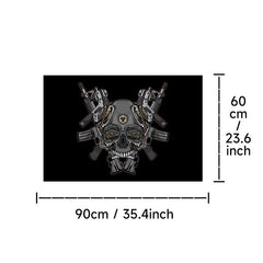 Halloween Zombie Skull Rug Non-slip Floor Mat