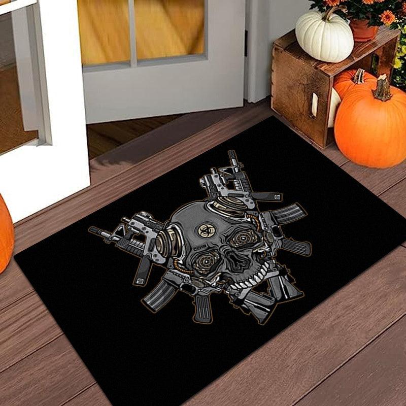 Halloween Zombie Skull Rug Non-slip Floor Mat