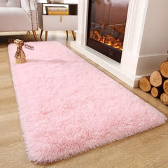 Soft Faux Fur Area Rug for Kids Play Room