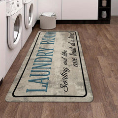Laundry Room Rug Non Slip Runner Rubber Backing Floor Carpet Runner
