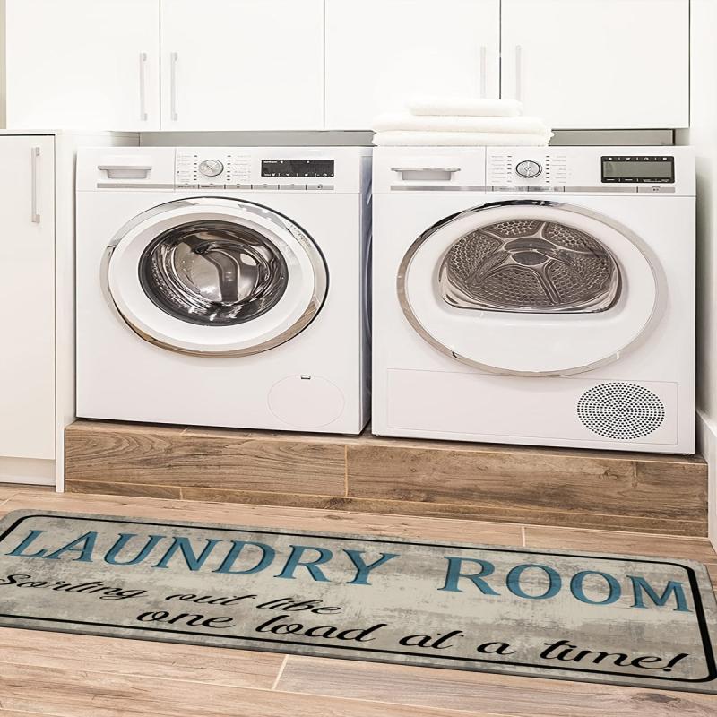 Laundry Room Rug Non Slip Runner Rubber Backing Floor Carpet Runner