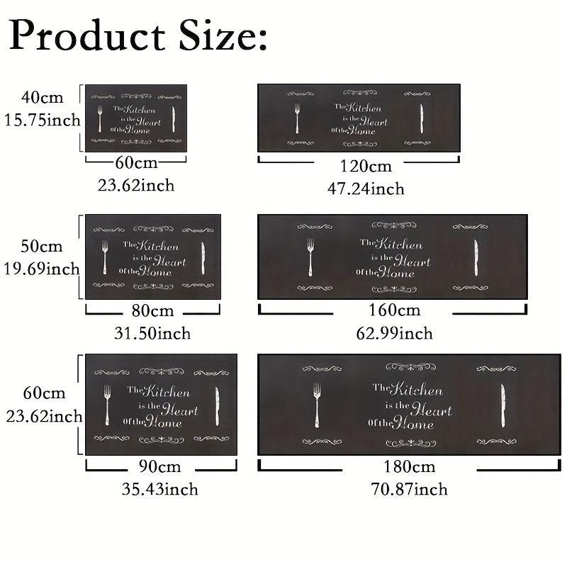 Waterproof Cushioned Kitchen Floor Mat - Anti Fatigue Non Slip Rug