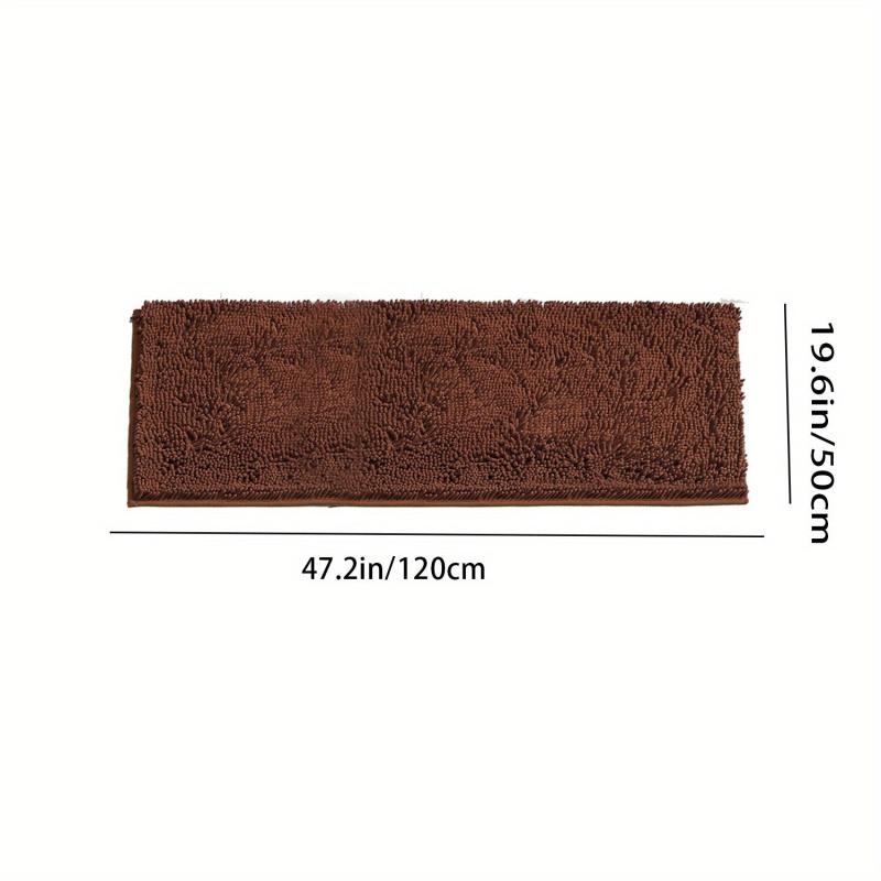 Soft Cozy Shaggy Chenille Runner Rug Kitchen Bathroom Non Slip Bath Mat
