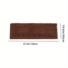 Soft Cozy Shaggy Chenille Runner Rug Kitchen Bathroom Non Slip Bath Mat