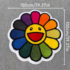 Sunflower Area Rug Modern Bedroom Decor Large Living Room Carpet