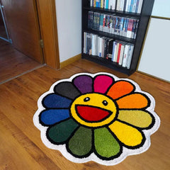 Sunflower Area Rug Modern Bedroom Decor Large Living Room Carpet