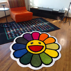 Sunflower Area Rug Modern Bedroom Decor Large Living Room Carpet
