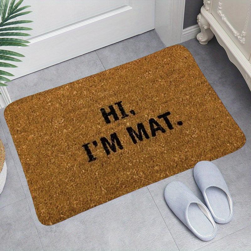 Pet Friendly Welcome Mat Low Pile Non Slip Washable Dirt Resistant