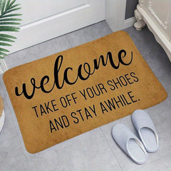 Pet Friendly Welcome Mat Low Pile Non Slip Washable Dirt Resistant