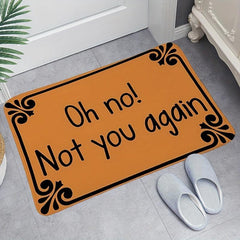 Pet Friendly Welcome Mat Low Pile Non Slip Washable Dirt Resistant
