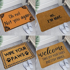 Pet Friendly Welcome Mat Low Pile Non Slip Washable Dirt Resistant