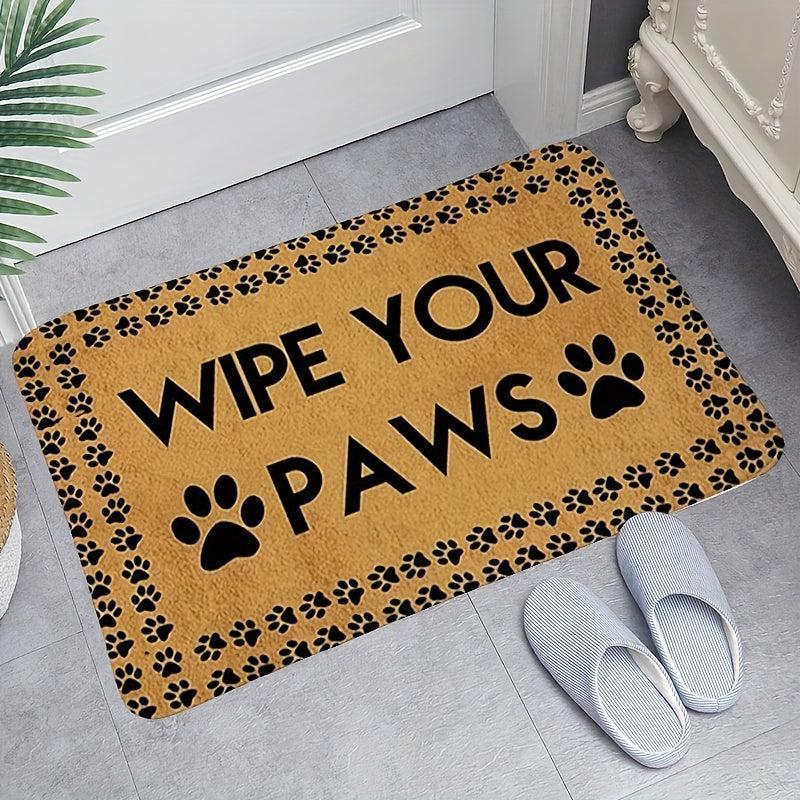 Pet Friendly Welcome Mat Low Pile Non Slip Washable Dirt Resistant