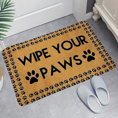 Pet Friendly Welcome Mat Low Pile Non Slip Washable Dirt Resistant
